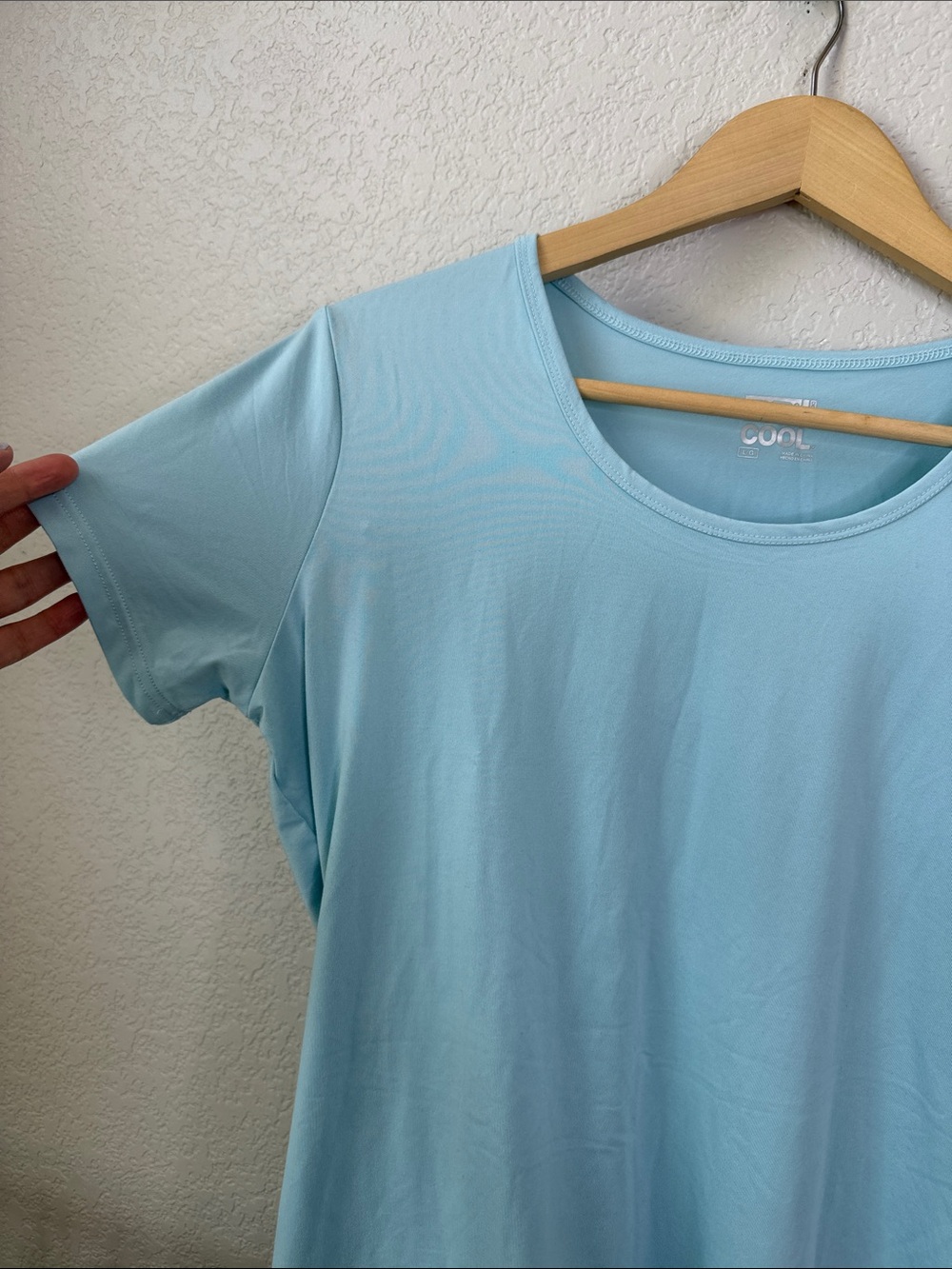 32 Degrees Cool Short Sleeve Tee Shirt Light Blue size Large - Picture 5 of 7